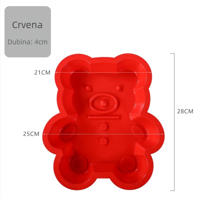 Nepravilnog oblika silikonska kalupa za kolače, silikon siguran za hranu, otporna na visoke temperature, pogodna za pećnicu