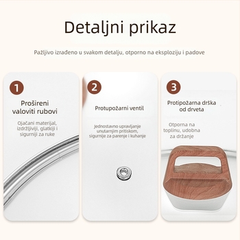 Weixiang univerzalni stakleni poklopac za posude i wok – debeli poklopac, otporan na visoke temperature