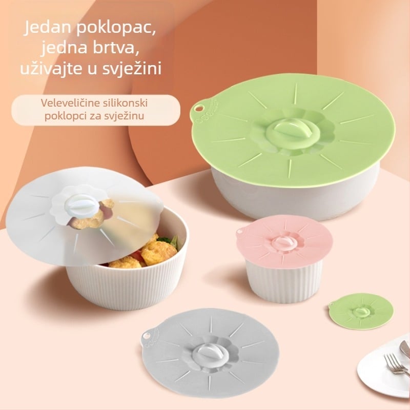 Set silikonskih poklopaca za očuvanje svježine | Moderan jednostavan stil; Marka: Drugo; Materijal: Drugo; Stil: Moderan jednostavan