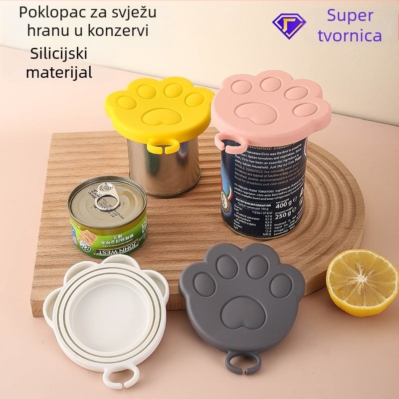 Poklop za konzervu za mačke, silikonски poklop za zatvaranje, univerzalni poklop za konzerve za kućne ljubimce, Magnificent brend, Stil: sladak, Tip stila: svježe i slatko, Ovlaštena privatna marka