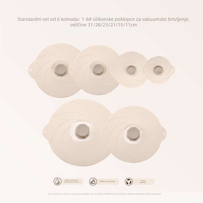 Keidason silikonski poklopci za vakuumsko čuvanje svježine, šestodijelni set