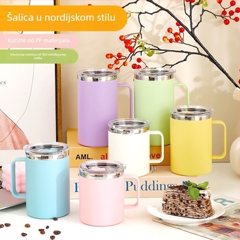 SEALLOCK 304 nehrđajući čelik šalica za kavu s poklopcem – poklon za poslovna i promotivna darivanja