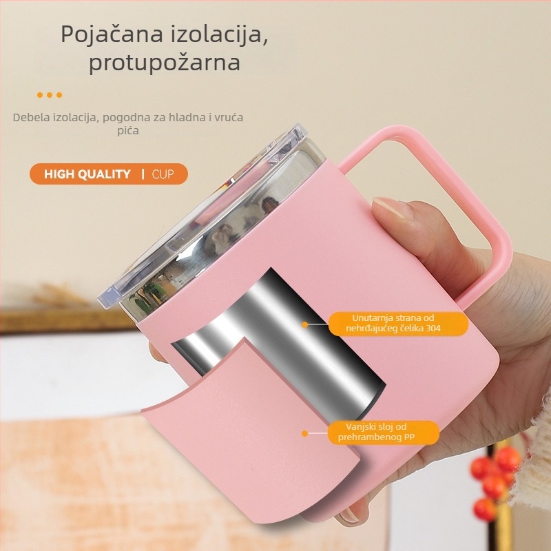 SEALLOCK 304 nehrđajući čelik šalica za kavu s poklopcem – poklon za poslovna i promotivna darivanja