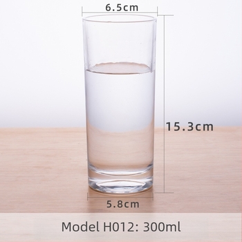 Staklena čaša za vodu od soda-lime stakla, jednovrstna, moderni minimalistički stil, otporna na visoke temperature, mogućnost prilagođavanja