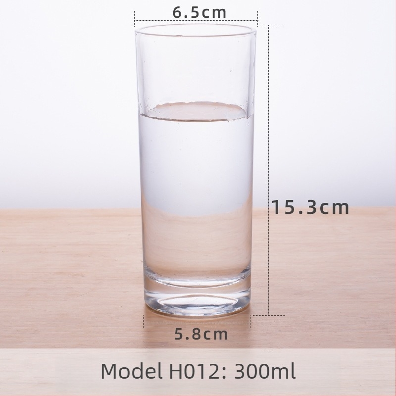 Staklena čaša za vodu od soda-lime stakla, jednovrstna, moderni minimalistički stil, otporna na visoke temperature, mogućnost prilagođavanja