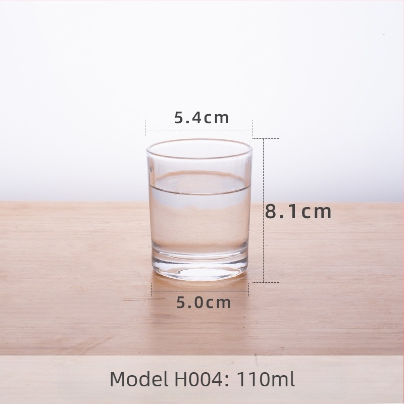 Staklena čaša za vodu od soda-lime stakla, jednovrstna, moderni minimalistički stil, otporna na visoke temperature, mogućnost prilagođavanja