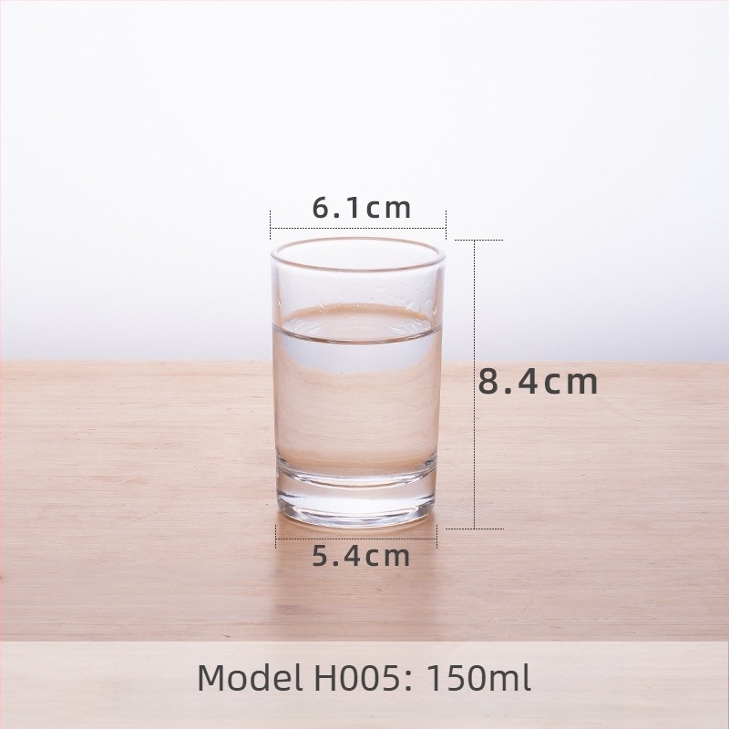 Staklena čaša za vodu od soda-lime stakla, jednovrstna, moderni minimalistički stil, otporna na visoke temperature, mogućnost prilagođavanja