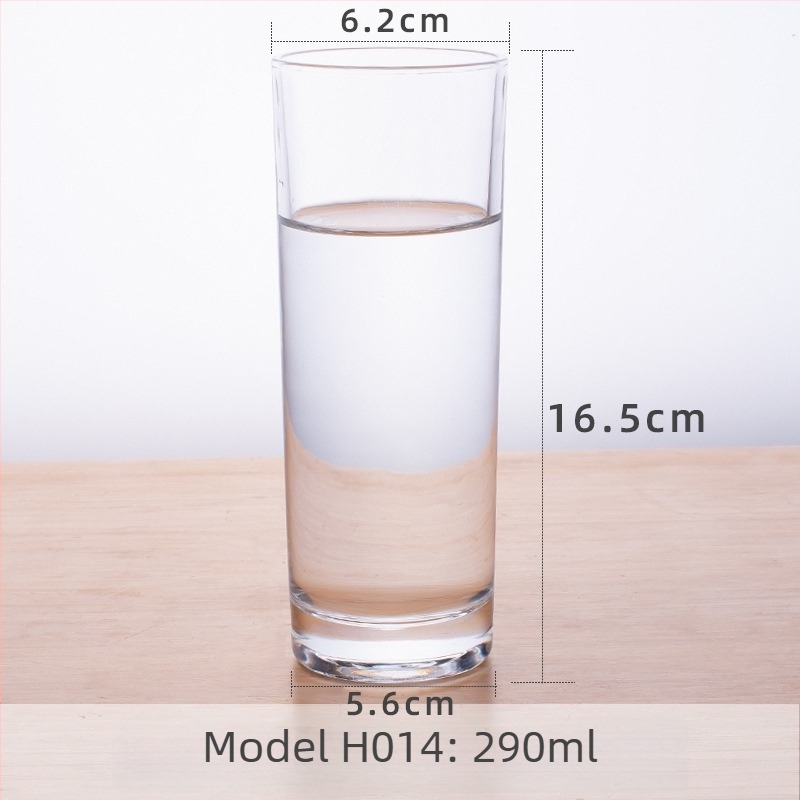 Staklena čaša za vodu od soda-lime stakla, jednovrstna, moderni minimalistički stil, otporna na visoke temperature, mogućnost prilagođavanja