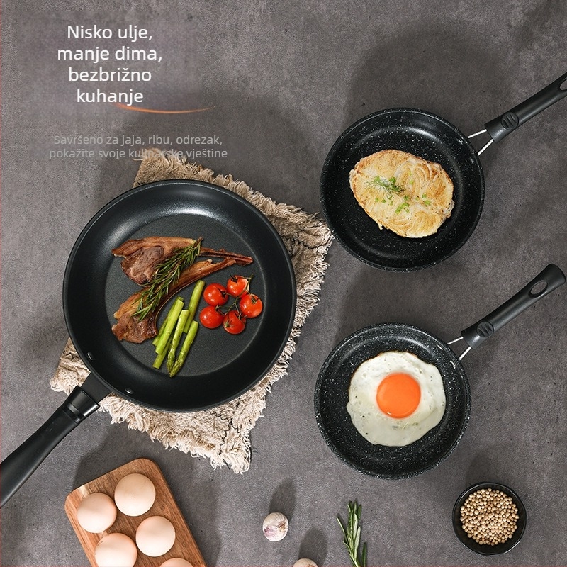 PDG3 tiganj, neprianjajuća, od kovanog željeza, kompatibilan s indukcijskim i plinskim pločama, dubina 3 cm