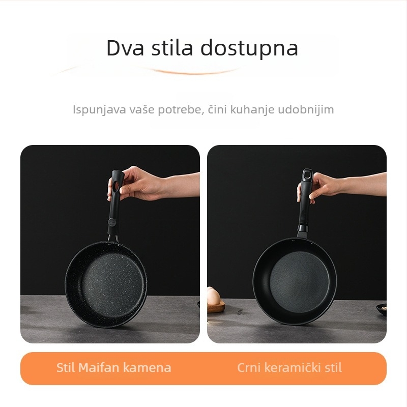 PDG3 tiganj, neprianjajuća, od kovanog željeza, kompatibilan s indukcijskim i plinskim pločama, dubina 3 cm