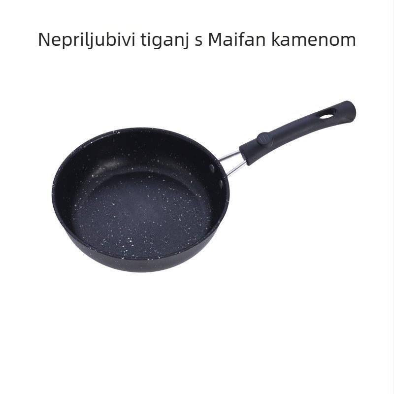 PDG3 tiganj, neprianjajuća, od kovanog željeza, kompatibilan s indukcijskim i plinskim pločama, dubina 3 cm