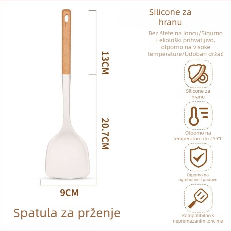 Maifan kameni tava s neprijanjajućim premazom – Kompatibilna s indukcijskim i plinskim pločama, jednopolno dno, idealna za omletu, steak i prženje