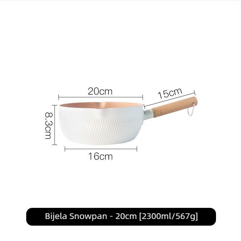 Lonac za mlijeko YOGEHOME – aluminijska legura, neprijanjajuća površina, višeslojno dno, pogodan za uobičajene štednjake