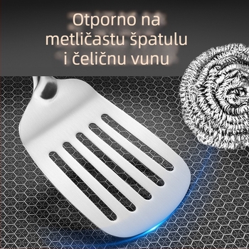 Meilun wok od nehrđajućeg čelika 316, višeslojno dno, staklena poklopac, neprianjajući premaz