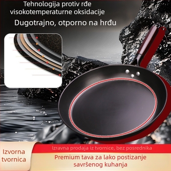 Tiganj za palačinke, neprijanjajući, od kovanog željeza, kompatibilan s indukcijom