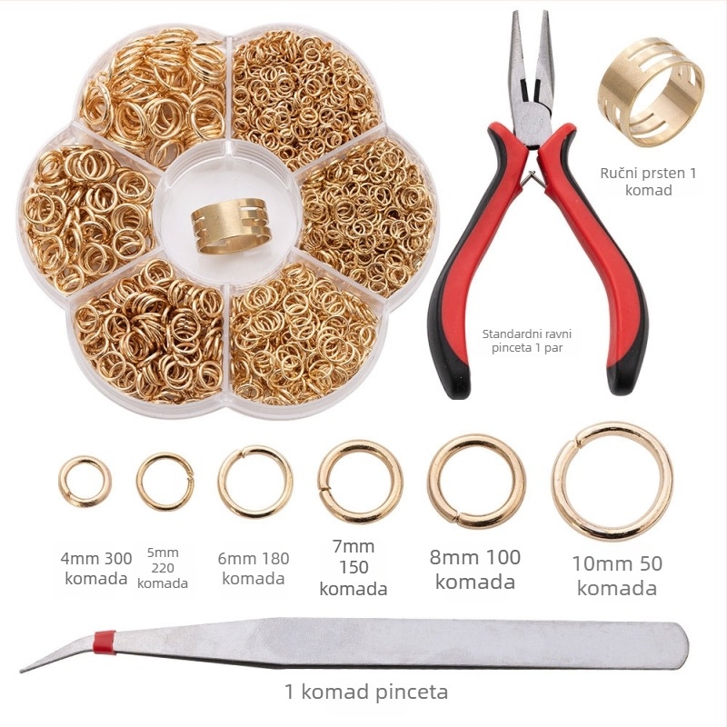 Kutijasti zatvoreni Jump Rings 4–10 mm za DIY nakit — Pengkai Jewelry