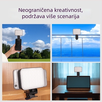 Magnetno LED osvjetljenje za mobitele, prenosno ručno osvjetljenje za live i selfie, 5W, ugrađena baterija, model W80RGB