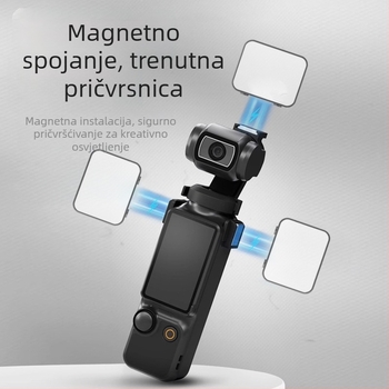LED prilagodljivo osvjetljenje za DJI Pocket 3 (M01) – ručno vlog osvjetljenje, podesiva boja temperature 2500K-9900K, snaga ispod 10W pri 5V