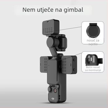 LED prilagodljivo osvjetljenje za DJI Pocket 3 (M01) – ručno vlog osvjetljenje, podesiva boja temperature 2500K-9900K, snaga ispod 10W pri 5V