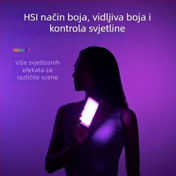 LED svjetlo za fotografiju i live streaming, prijenosni ručni panel, snaga 10-50W, 3.7V
