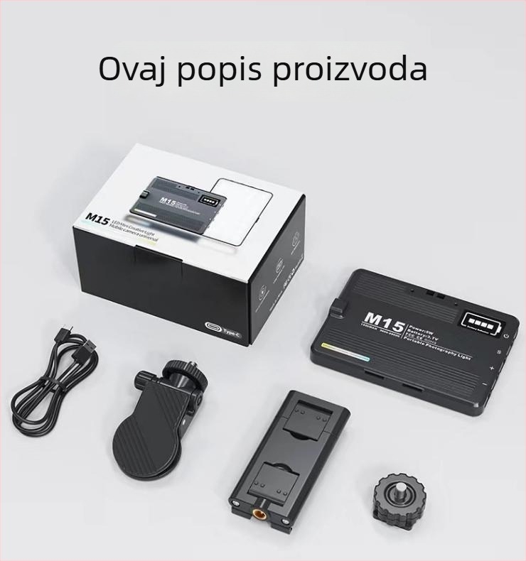 LED rasvjeta za telefon s magnetskim držačem, prijenosna svjetlost sa zrcalom za live stream, fotografiranje i video