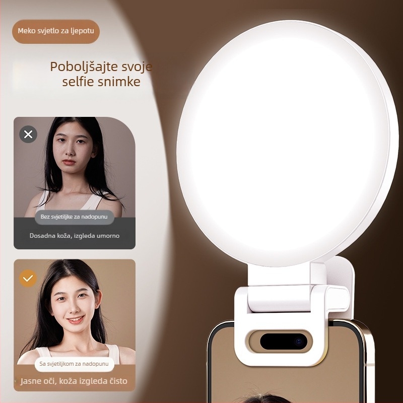 Little day K01 LED rasvjeta za mobitel — ispod 10W, struja 1A, za live streaming, prilagodljivo