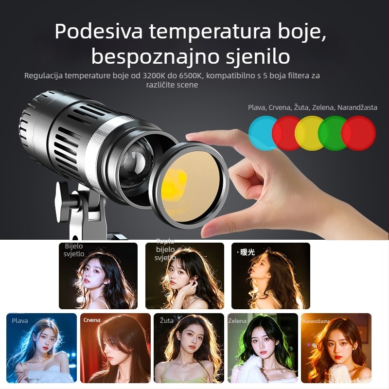 Digitalno osvjetljenje za fotografiju Sinoni Hair lamp, 5500K, promjenjiva jačina svjetla