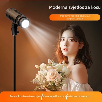 Prijenosno fotografijsko svjetlo s COB izvorom za stražnje osvjetljenje, 50W, 3000–6000K, domet 10 m