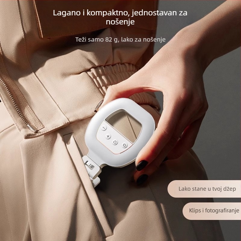 Prijenosno svjetlo za fotografiju – kompaktna ručna stolna rasvjeta za prijenos uživo i fotografiranje (5V, <10W, 2700–7500K, podesiva jačina svjetla, podesiva temperatura boje)