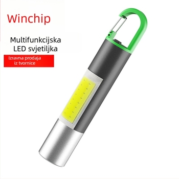Kemping ručna svjetiljka s izvorom svjetla u obliku žarulje, baterija 800 mAh, snaga 1W, punjenje, domet 50–100 m