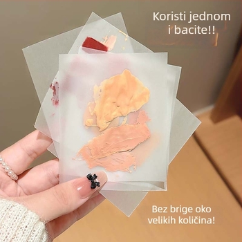 Capavine Jednokratne prozirne kartice za šminku za testiranje noktiju, ruž za usne i tekući puder – 100 listova