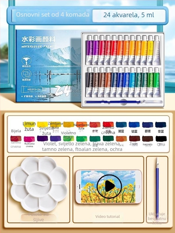 Deli set gouache i akvarel, pakiranje 12/18/24