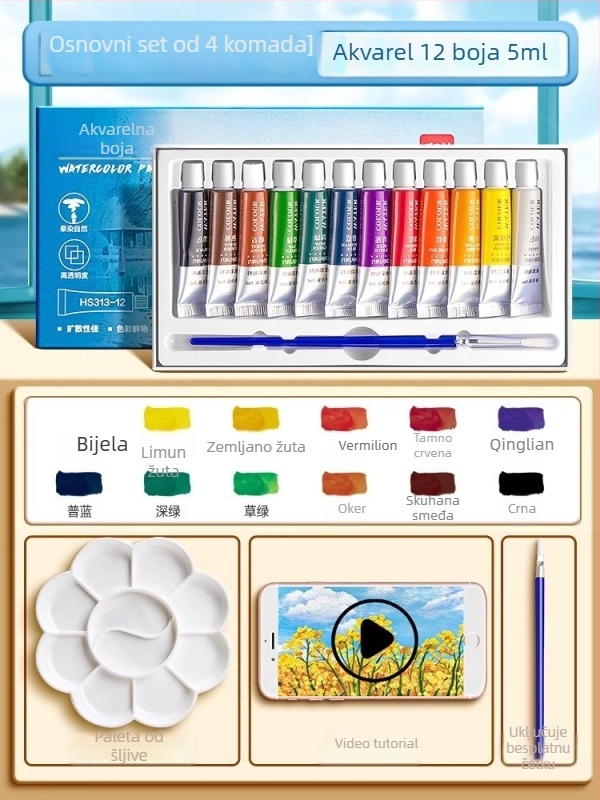 Deli set gouache i akvarel, pakiranje 12/18/24