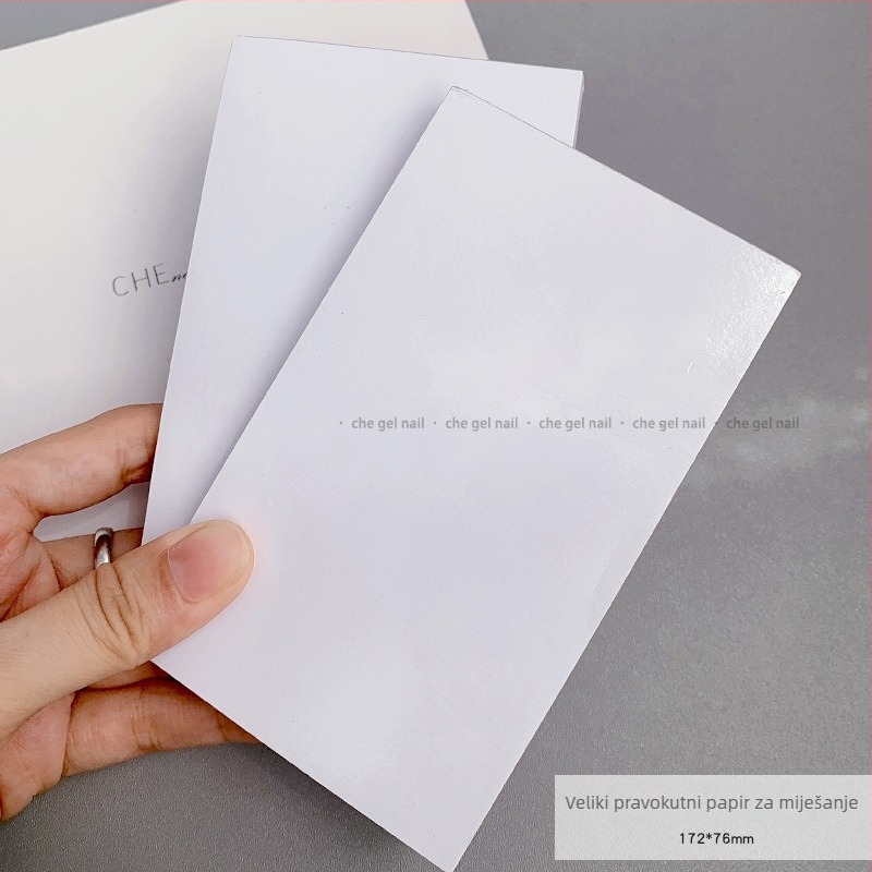 Alati za nokte: Jednokratna paleta s papirom za bojanje, Višenamjenski alat za lakiranje noktiju — Marka che gel, Neto sadržaj 0.1, Materijal Drugo