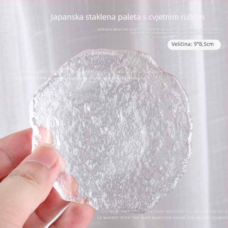 Paleta za nokte od staklenih kristala sa držačem za olovku – mat ploča za prikaz, 30 g