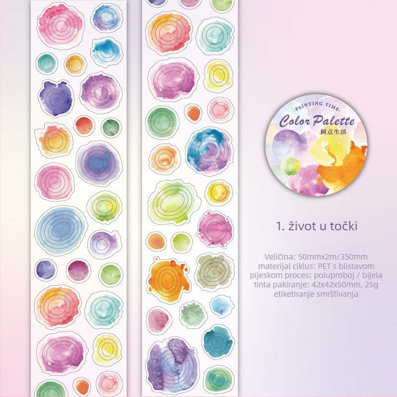 PET glitter die-cut traka marke Yuxian; višestruka primjena; bez obrade; bez uvoza