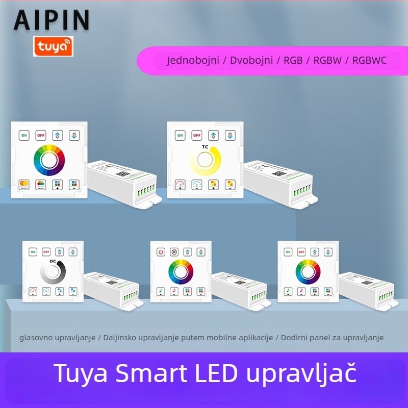 LED dimmer upravljač TY-13-1CH s daljinskim upravljanjem 2.4G+WiFi, ulaz 5-24V, regulacija jasnosti 10-100%, 1 kanal