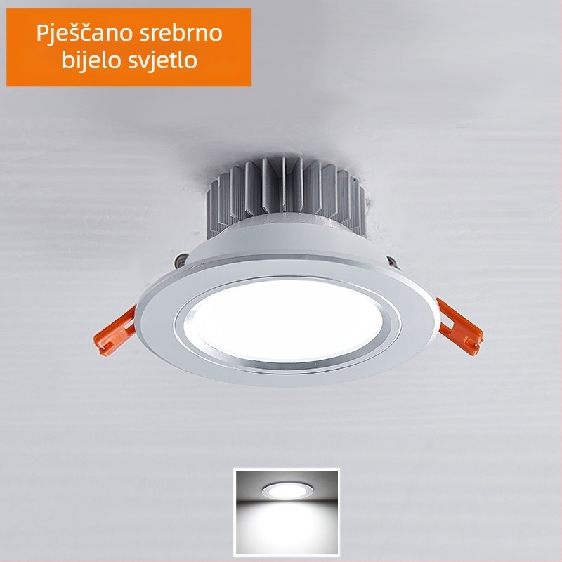 LED downlight za strop s skrivenom montažom, otvor 65-90 mm, 85-265V, 3000/4000/6000K, CRI 80-89, životni vijek 30.000 h