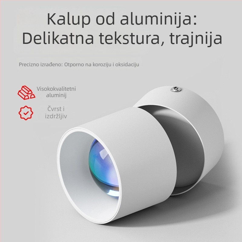 LED zidno osvjetljenje wall wash, aluminijsko kućište, 220V, CRI ≥95, stil: Light Luxury