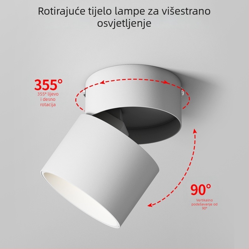 LED zidno osvjetljenje wall wash, aluminijsko kućište, 220V, CRI ≥95, stil: Light Luxury