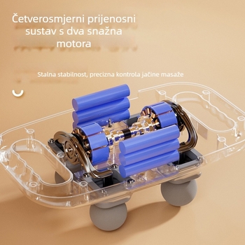 Masaža fascije mišića s 4 glavice, brushed motor, 3-razinska prilagodba, ugrađena baterija 2000–4000 mAh, vrijeme rada 1–3 h, buka 36–45 dB