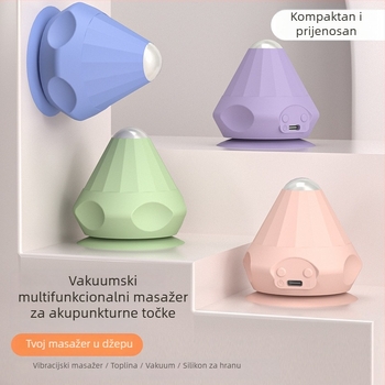 Električna masažna kuglica za fasciju s bezčetkasti motorom, topla kompresija, 3 brzine, ugrađena baterija 500–800 mAh, tih rad (<36 dB)