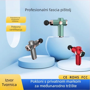 Fasciаlni masažni uređaj s 5+ brzina, LCD zaslon, 4 glave, ugrađena baterija 1200–2000 mAh, 24 W, buka ispod 36 dB