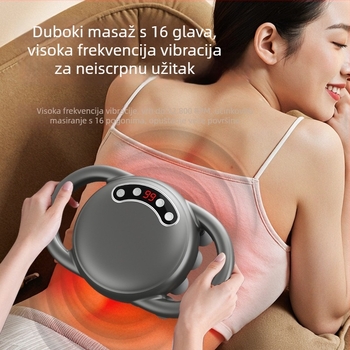 Mišićni masažni uređaj za fasciju s 6+ glavama, četkasti motor, višestruko podešavanje brzine, buka 36–45 dB, bez ugrađene baterije