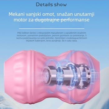 Fascia Ball Masažer TY-517 – dvostruki kontakti za masažu, punjivi, masaža cijelog tijela, silikon kućište