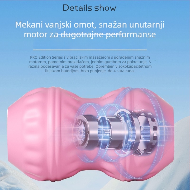 Fascia Ball Masažer TY-517 – dvostruki kontakti za masažu, punjivi, masaža cijelog tijela, silikon kućište