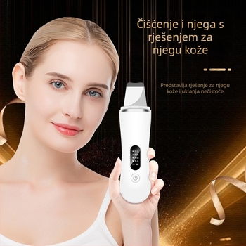 Ultrazvučni uređaj za čišćenje lica s uklanjanjem crnih točkica, izbjeljivanje i ionoterapija, prijenosno, ugrađena baterija 300–500mAh