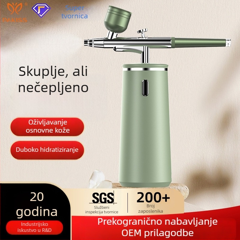 Ručni uređaj za infuziju kisika u lice — bez igle, sprej visokog tlaka nano hidratacije, model QZYY-02, prijenosno, IPX5 vodootporno