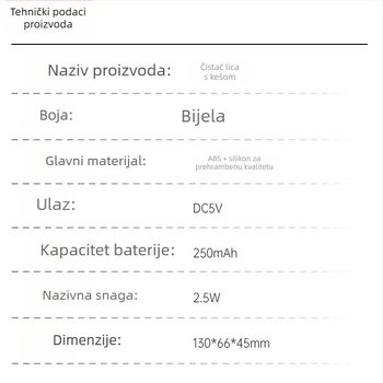 Ultrazvučni uređaj za čišćenje lica s vodootpornim dizajnom, vibracijskim masažom i funkcijom toplog kompresora za čišćenje pora