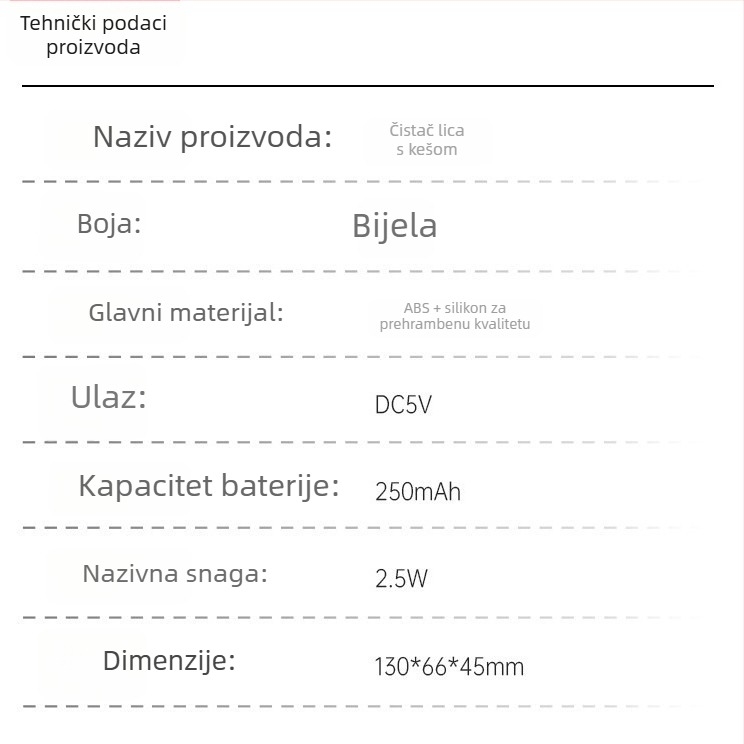 Ultrazvučni uređaj za čišćenje lica s vodootpornim dizajnom, vibracijskim masažom i funkcijom toplog kompresora za čišćenje pora